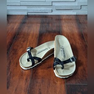 Birkenstock Almere sandals in black patent  leather EU 38 W 7